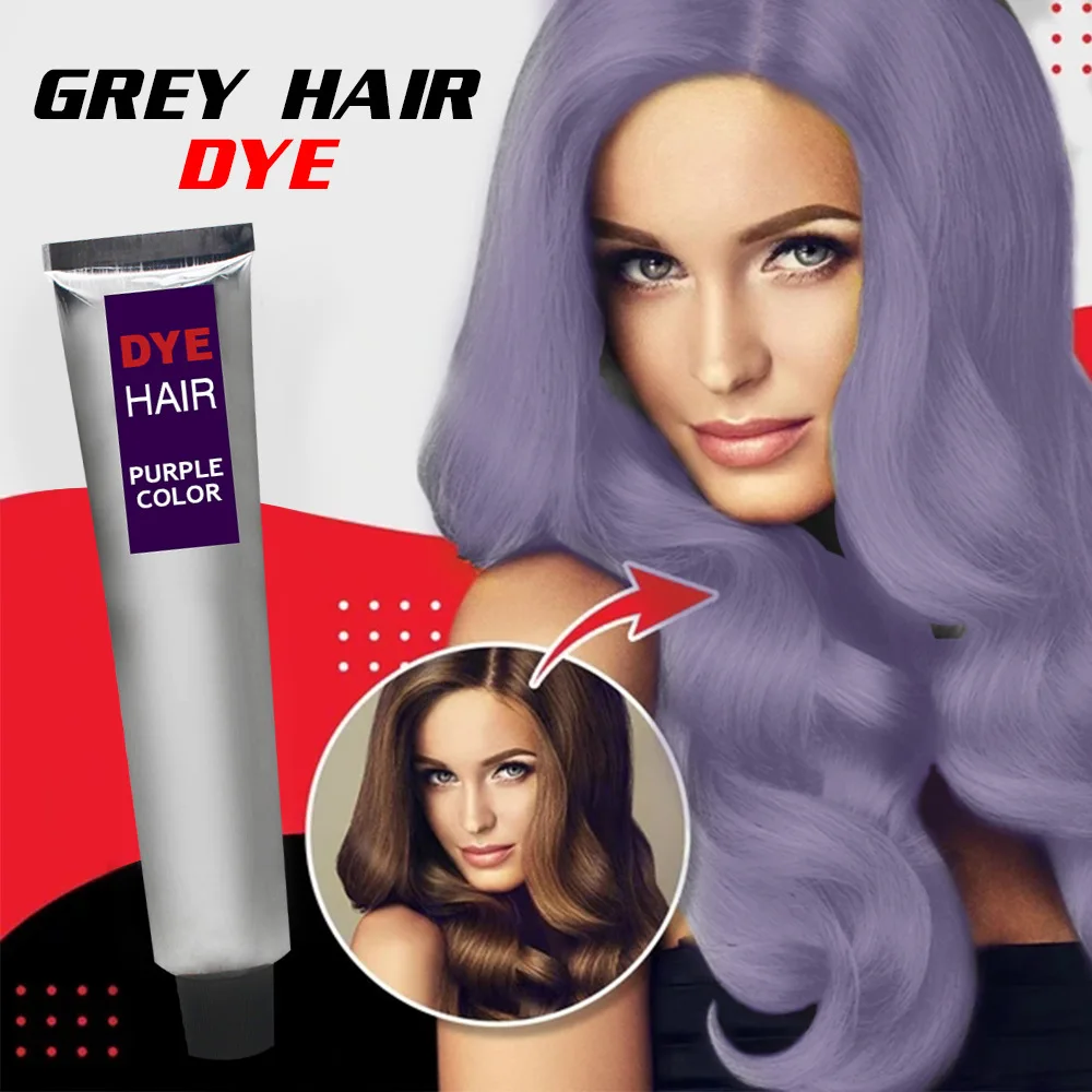 Professional Hair Dye Salon Gray Purple Color Customizable Household Hair  Dye Organic Hair Dye - Buy Professional Hair Dyeing Cream,Hair Dye,Organic Hair  Dye Product on 