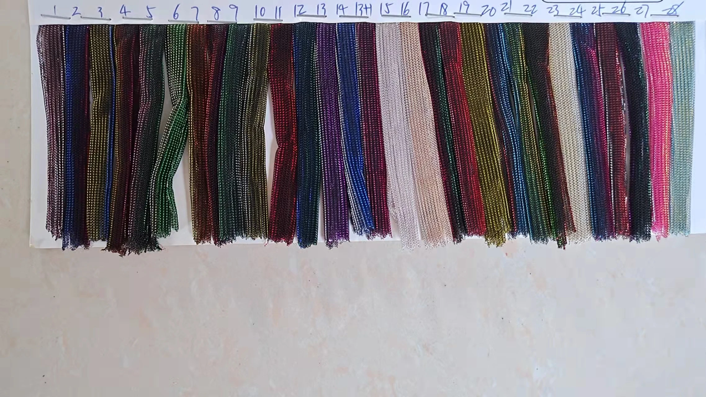 2022 New Style Colorful Wrinkle Metallic Stretch Fabric Very Light Weight Polyester Lurex Jersey Knitted Fabric for Dress