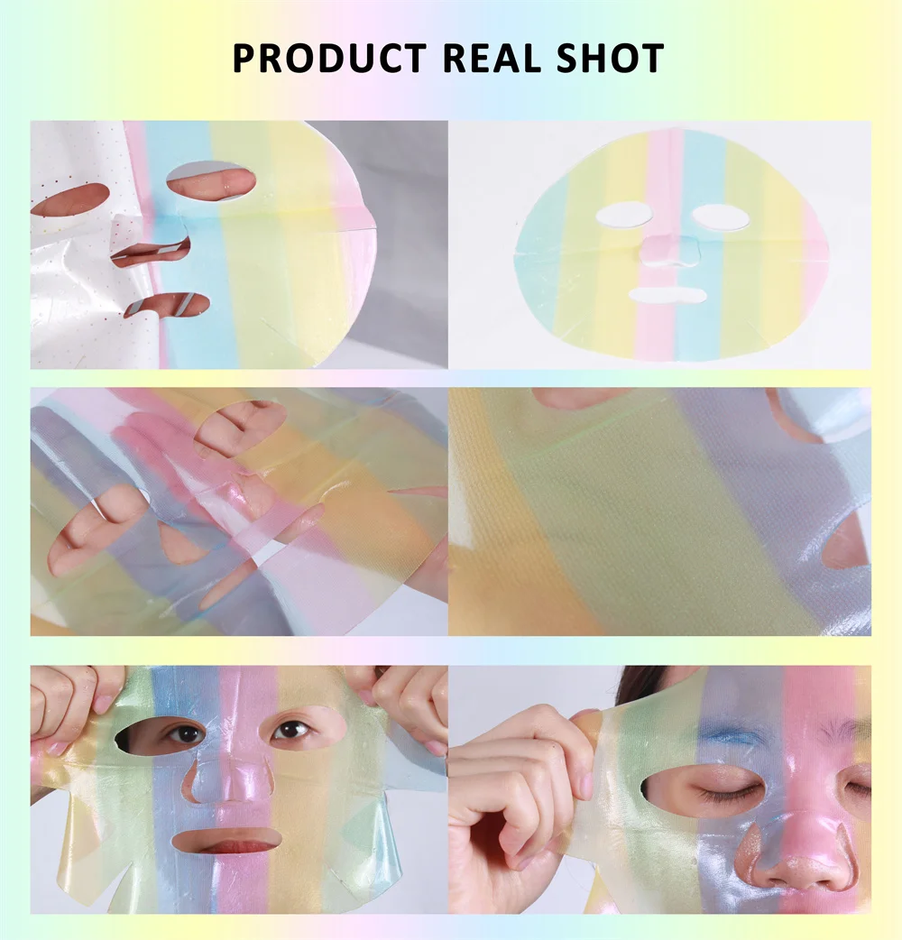 Rainbow Vitamin C Facial Mask Jelly Custom Gel Fruit Face Collagen