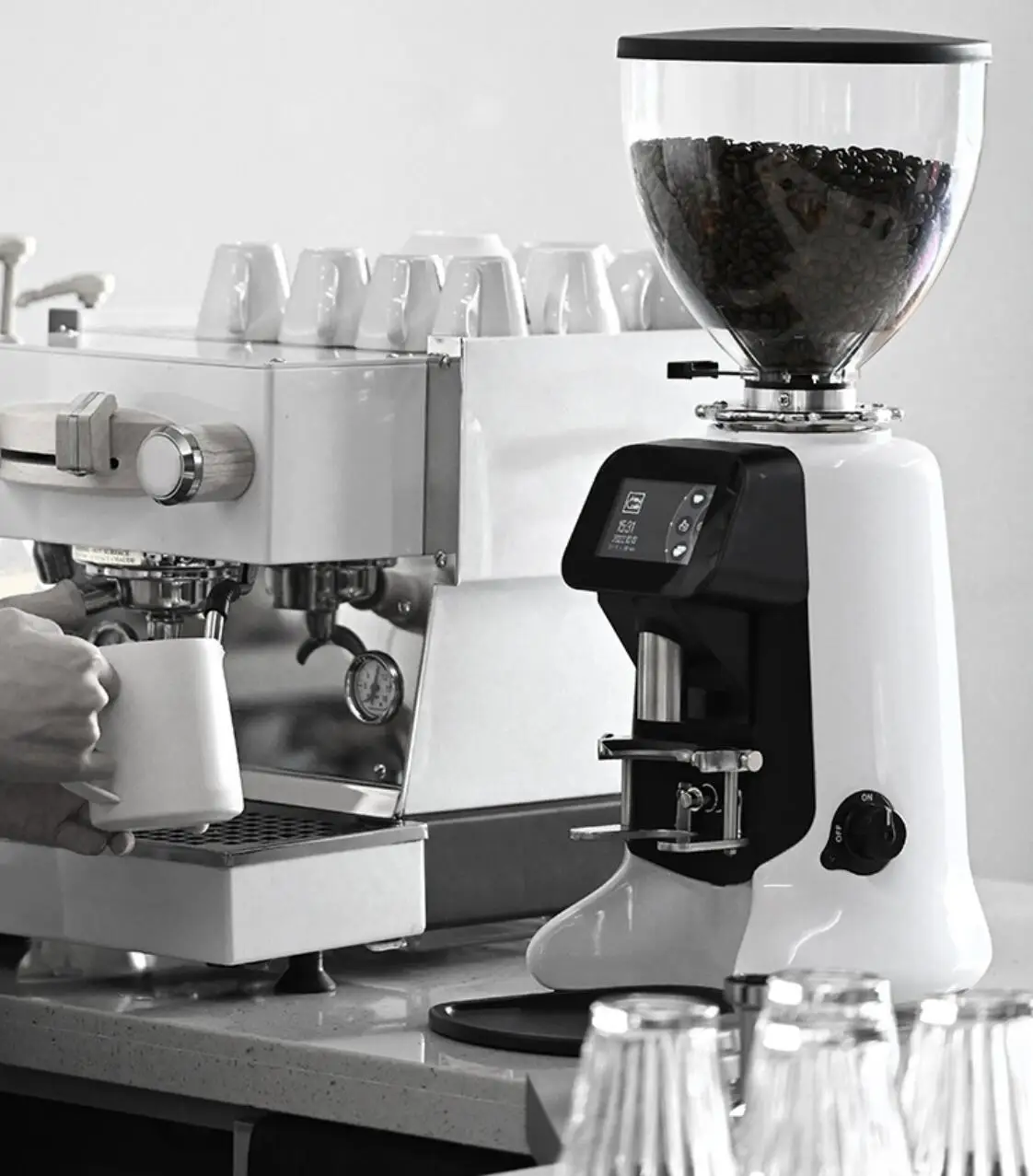 High Quality Hey Cafe Coffee Grinder Machine Commercial / Professional