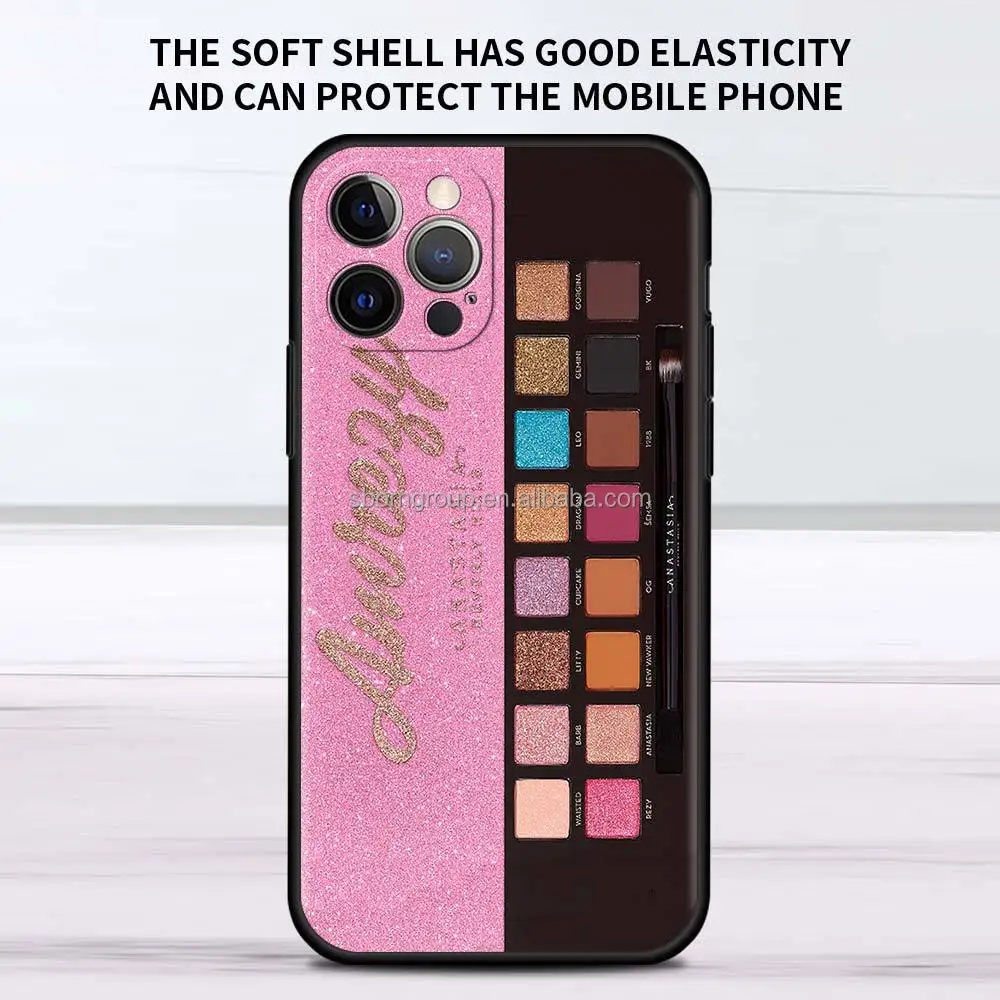 Beauty Make up Eye-shadow Mobile Phone case for iPhone 13 14 15 Pro Max Funny Case Customized Phone Cover Drop Shipping