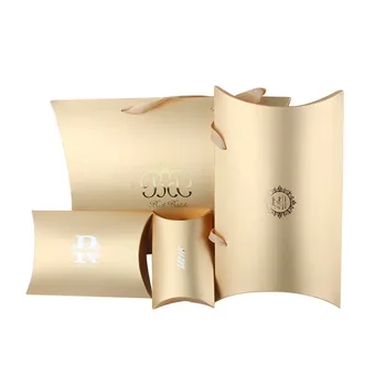 High quality luxury hair extension packaging box wig paper gift pillow box