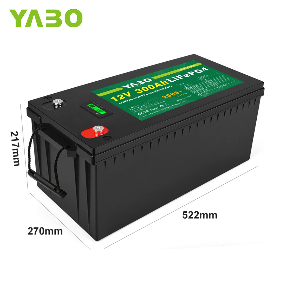 Us Stock Rechargeable 12.8v Power Bank Lithium Battery 300ah Lifepo4