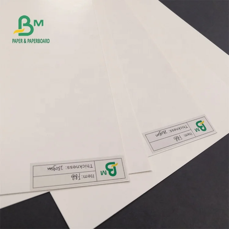 250 - 400g One Side Coated White Cardboard FBB Board For Handbags