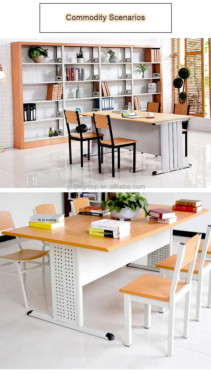School Library Table High Quality Metal Reading Desk Contemporary Design for School Library ...