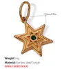 Pj280Gng Green Stone Gold Pendant