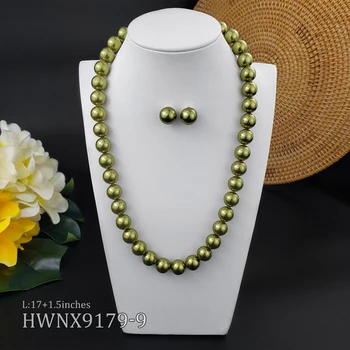 hawaiian jewelry sets Unique design jewelry pearl set simple necklace hawaiian jewelry for women