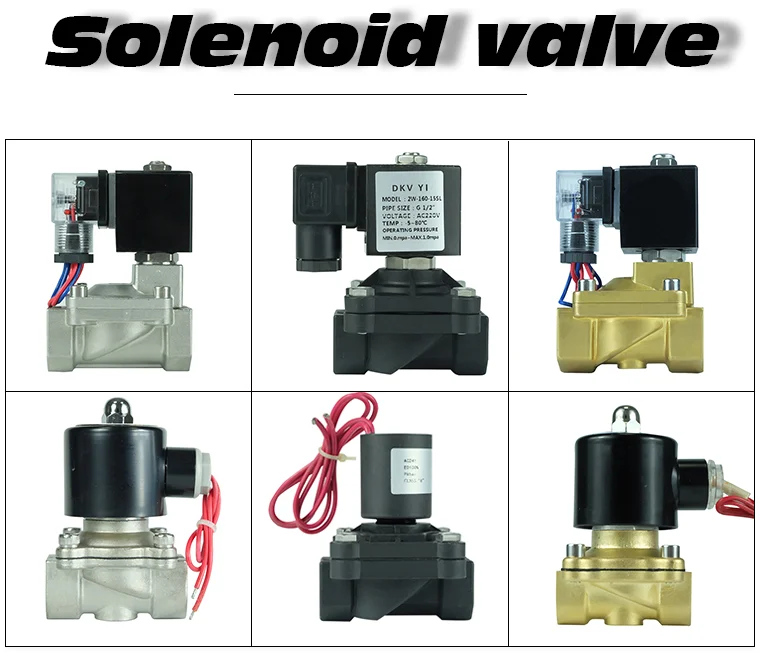 12v24v220v 2inch Stainless Steel Solenoid Control Valves Brass Copper
