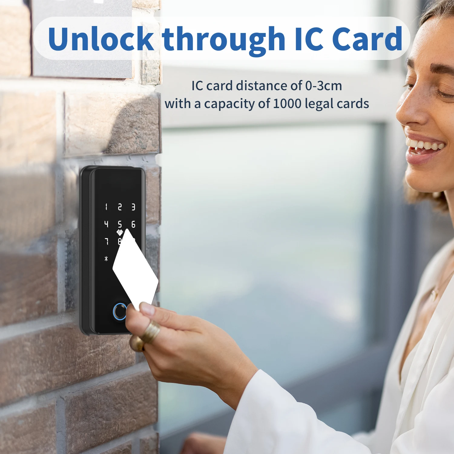 Smartlock Biometric Fingerprint Access Control System App Door Time Attendance for Office with Glass Door Pin Lock