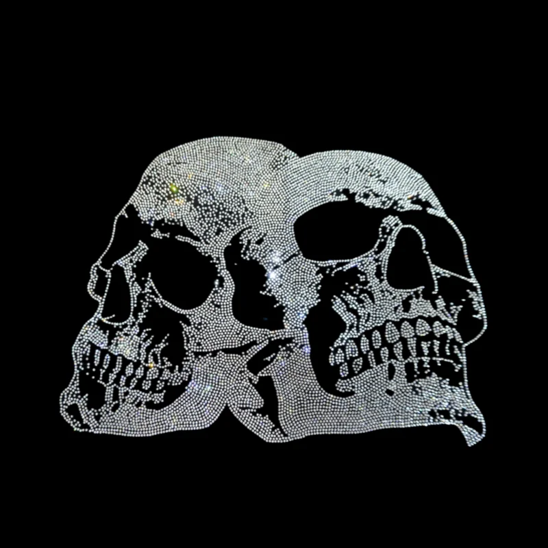 High quality free sample rhinestone motif butterflfy ready design silver rhinestone transfer for clothing
