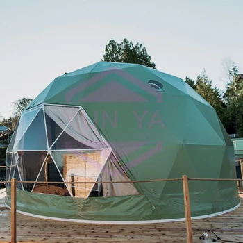 2024 Hot European Design Outdoor Camping Party Domes 5m 6m 7m  Glamping Dome Tent PVC Waterproof Round Tents  for 2-5 People
