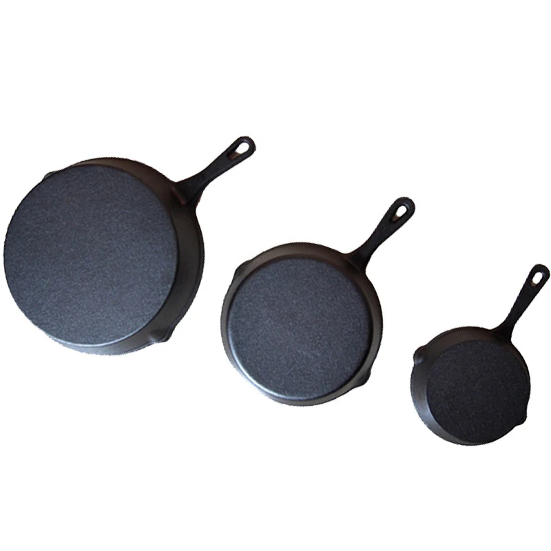 Premium 3pcs Pans Disposable Frying Korea Grill Cast Iron Fry Pan For  Household - Buy Pans Cast Iron,Disposable Frying Pan,Korea Cast Iron Grill  Pan