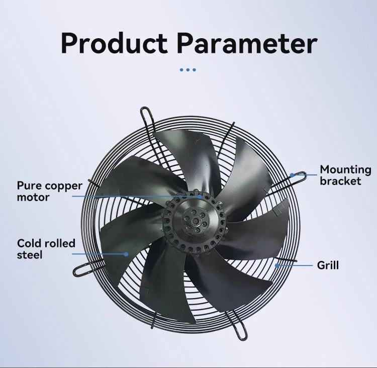 Mental Industrial Axial Fan, 710mm, 100%, Copper - detail 8