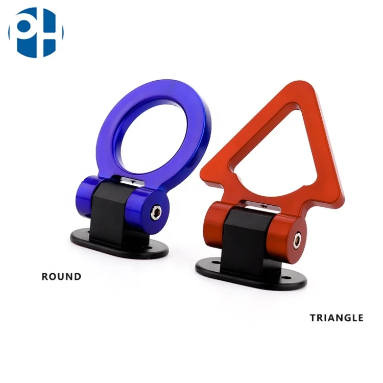 PH Auto Parts Tuning Racing Car Tractor Trailer Towing Tow Hook With Sticker