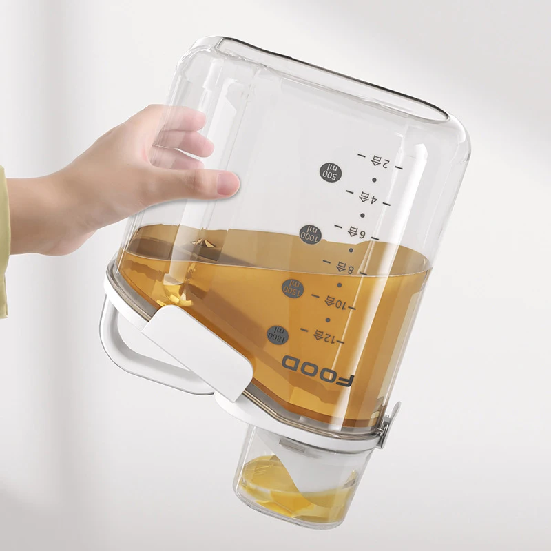 Large Capacity Cereal Rice Container With Handle Food Storage Containers for Kitchen Organization