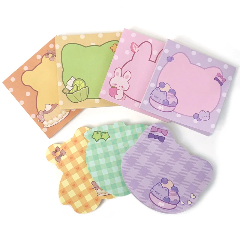 Vograce Custom Shaped Sticky Note Pads Anime Writable Cute Stationery Sticky Notes