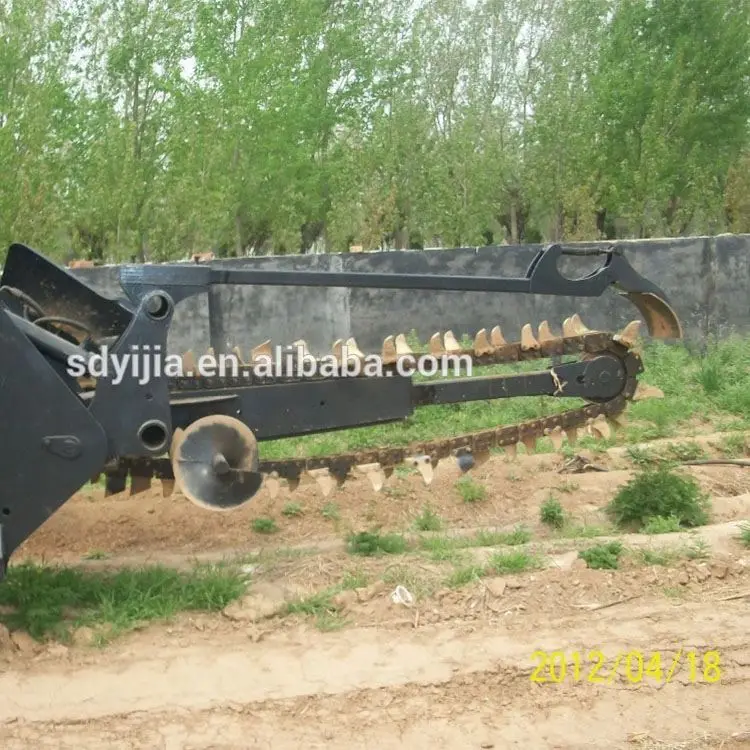 Factory Price Ditcher Crawler Rock Wheel Trencher Machine Easy Operate Trencher Machine Soil Pipeline Trencher