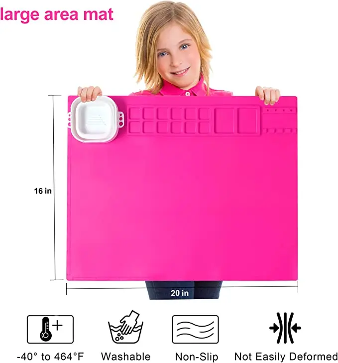 Bhd Custom Silicone Painting Craft Mat Soft Durable Drawing Mat Bpa