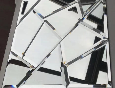 Irregular Shiny 3d Glass Mosaic Tile for Wall Kitchen Background Mosaic Tile