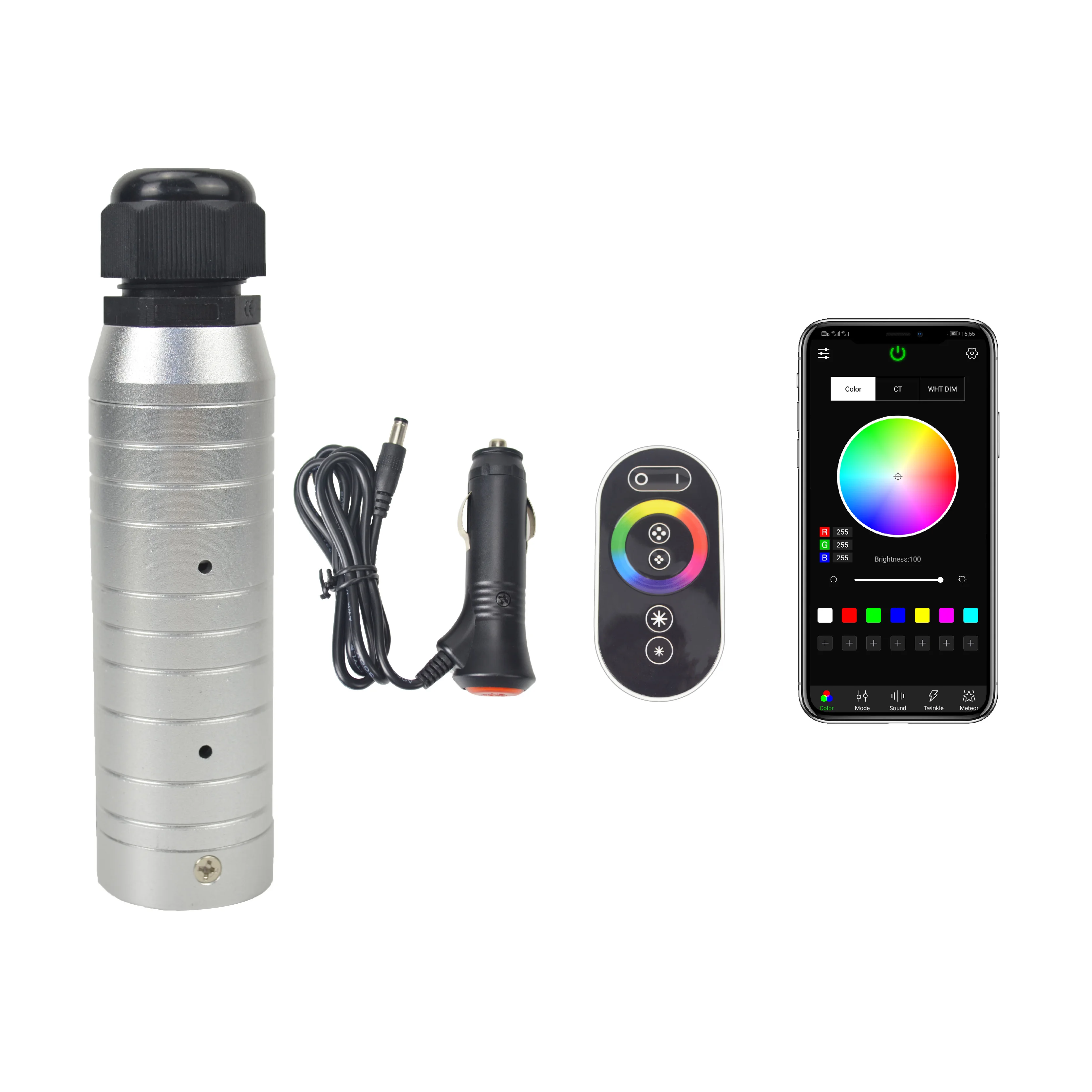 6 Вт автомобильный декор для крыши DIY звездное небо потолочный волоконно-оптический свет комплект который может выбрать любой цвет с помощью сенсорного контроллера