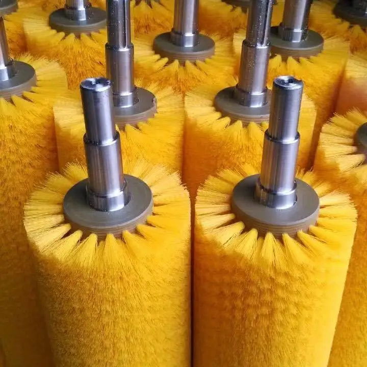 Cheap Price Easy to Install with Shaft Conveyor Cylinder Brush for Metal Processing Industry