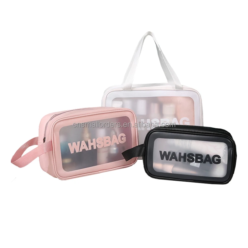 Trendy products 2024 promotional corporate gift items swim toiletry transparent cosmetic bags gift sets for women men travel bag