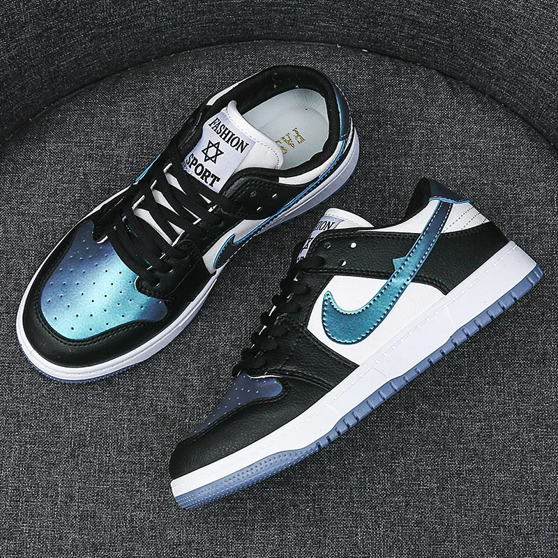 Dunkes оригинальные индивидуальные мужские чистые скейтборды производитель дешевый надувной NK Custom SB Высокие Низкие подошвы кожаные кроссовки обувь