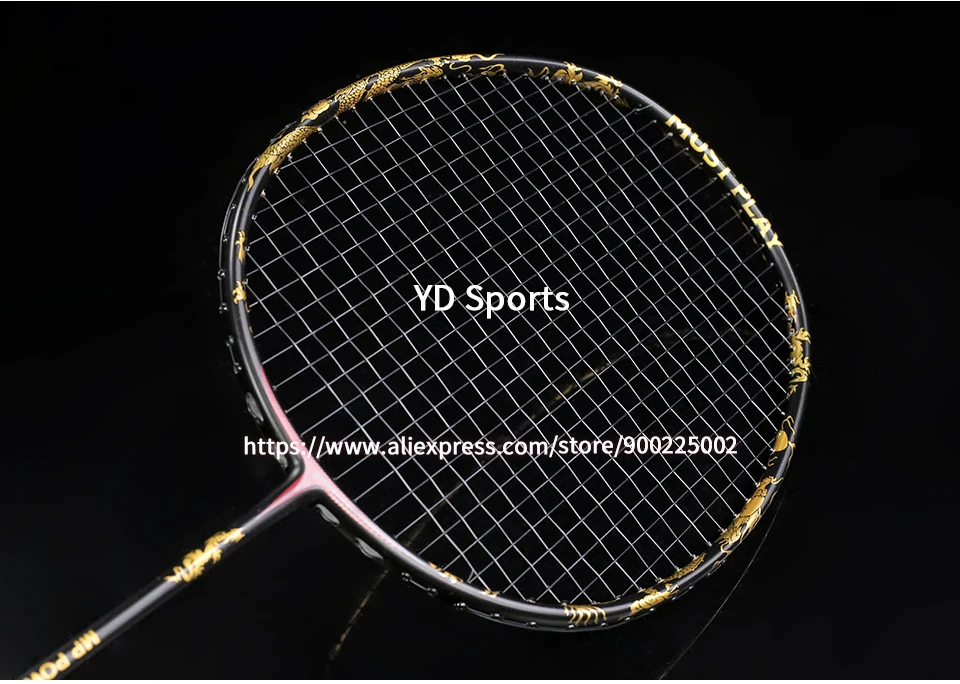 Professional Ultralight 9u 100 Full Carbon Fiber Badminton Rackets
