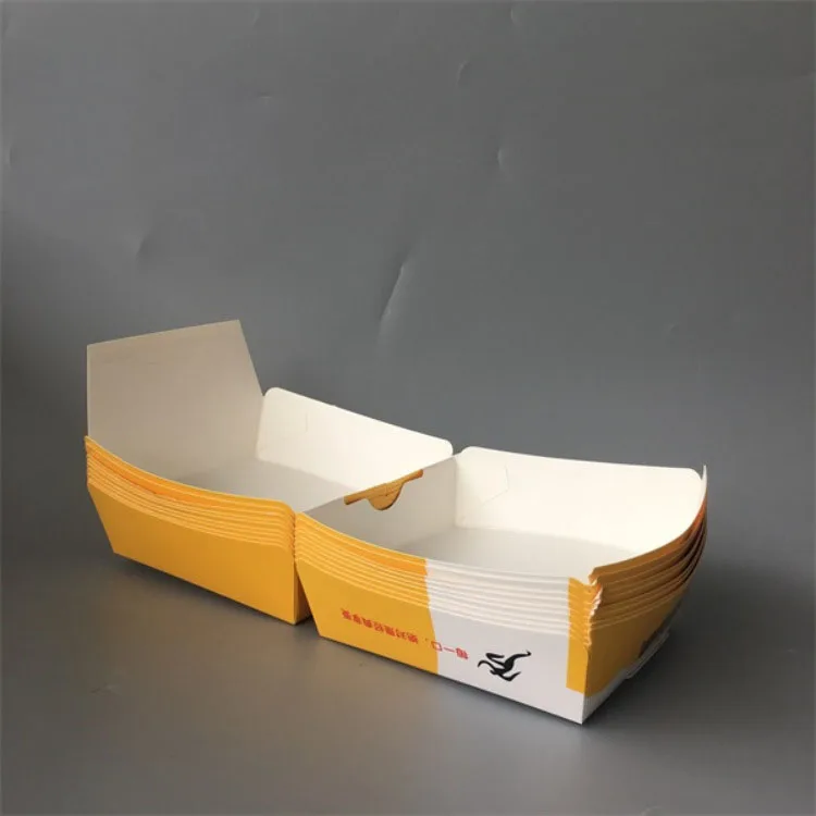 Factory custom hamburger box Fried chicken folding takeaway packaging box kraft paper burger box burger cartons factory