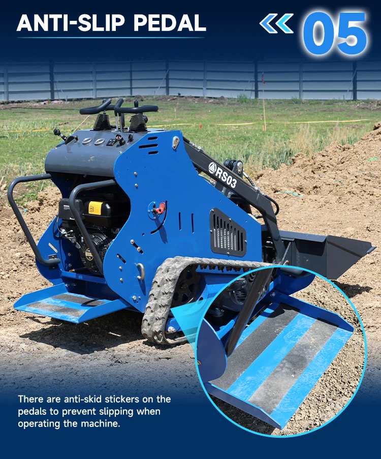 Economy Cheap Standing Type 280kg Skid Steer Loader on Sale