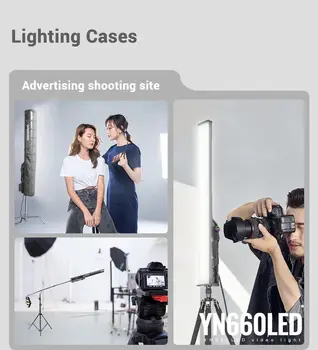 Yongnuo YN660LED Handheld 3200K-5500K RGB Colorful Ice Stick LED Video Light Touch Adjusting Controlled by Phone App product image