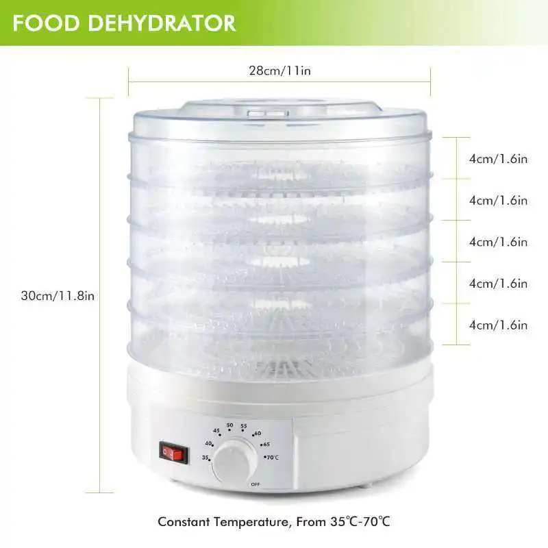 Household Dehydrator Machine for Food Electric Food Dehydrator Kitchen Fruit Dryer Vegetable Dehydration Machine