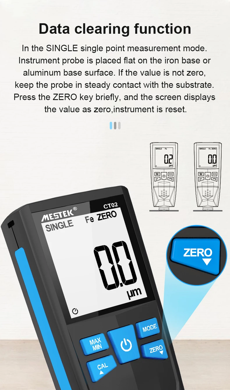 Digital Car Paint Film Coating Thickness Gauge Meter Tester Instrument ...