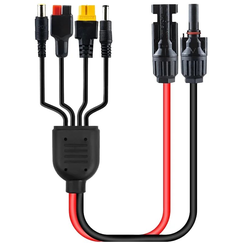 Outdoor Power Battery Charging Extension Cable with 1p Multiple Mc Connector to Tx60 Anders-on DC5521 DC7909 Plug for 18-12AWG插图1