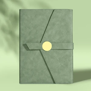 Custom A5 Business Notebook PU Leather Thermal Binding Journal with Magnetic Buckle