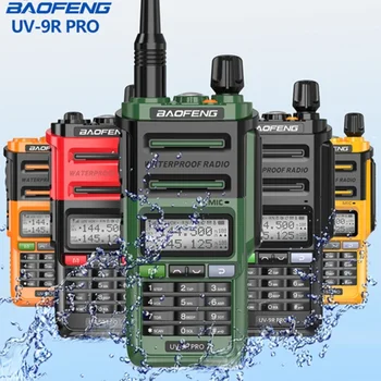 Baofeng UV-9R Pro Dual Band Walkie Talkie VHF remote amateu rype-C Charging Ham Radio  CB radio