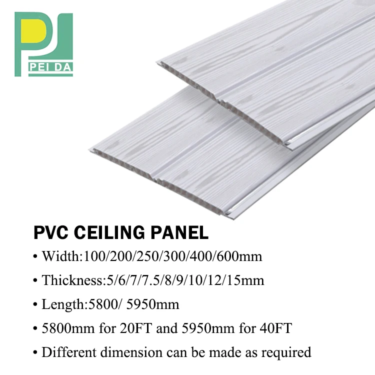 Modern Design Interior PVC False Ceiling Panels Made in China