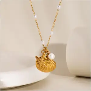 Pendant Necklace Dainty Lovely Smart Products Shell Starfish Accessories Design Customize Autumn Large Pendant Necklace
