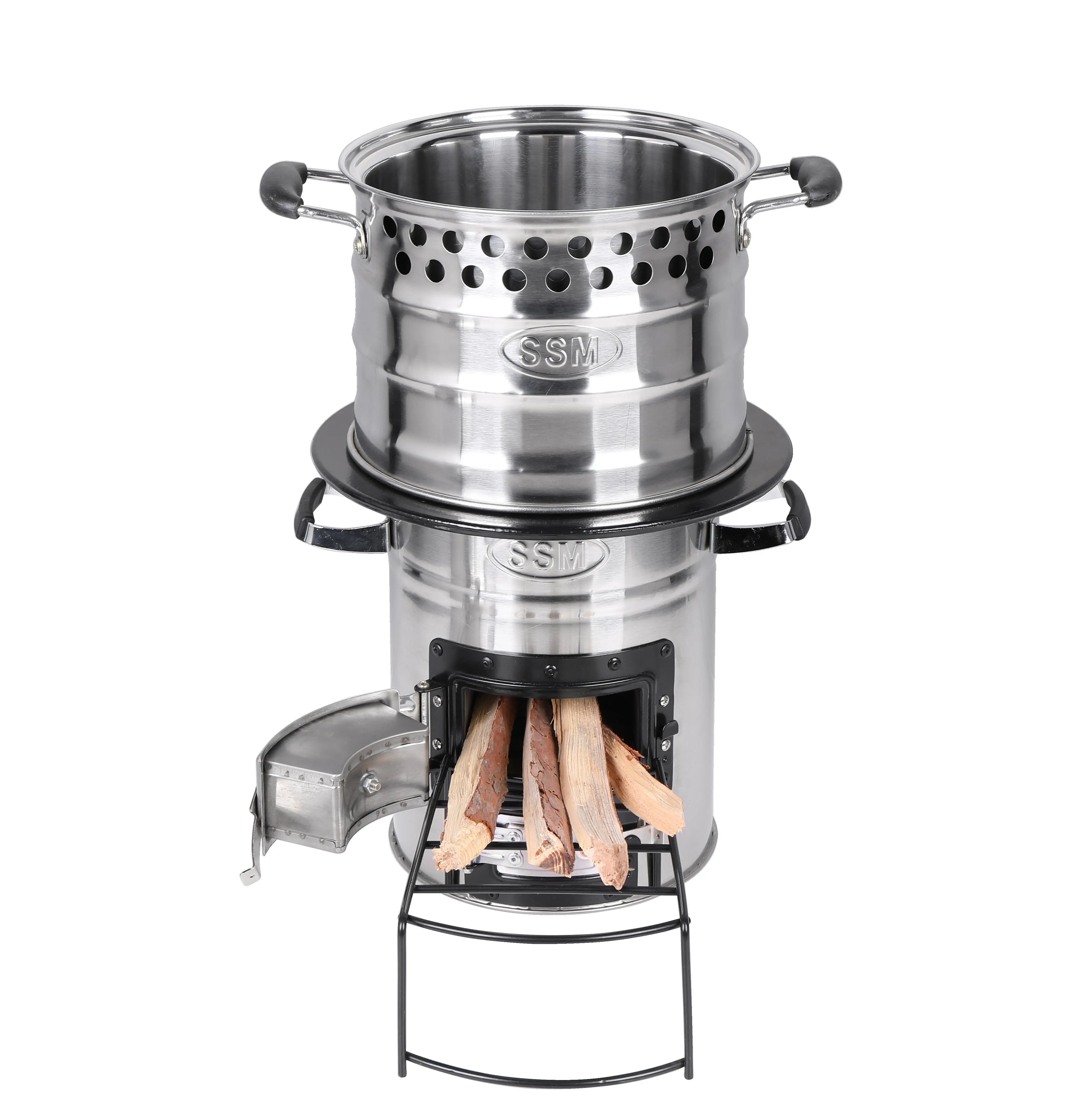 ポータブル無煙薪燃焼ロケットストーブキャンプ薪ストーブ| Alibaba.com