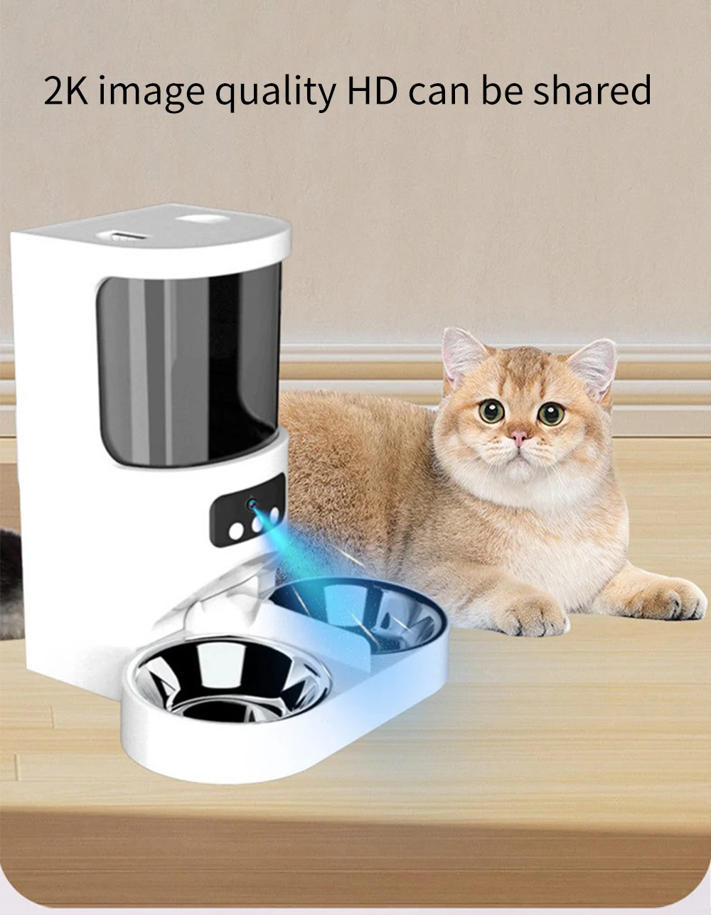Newest Multifunction Pet Food Feeder With Camera Wifi Pet Bowls&feeders