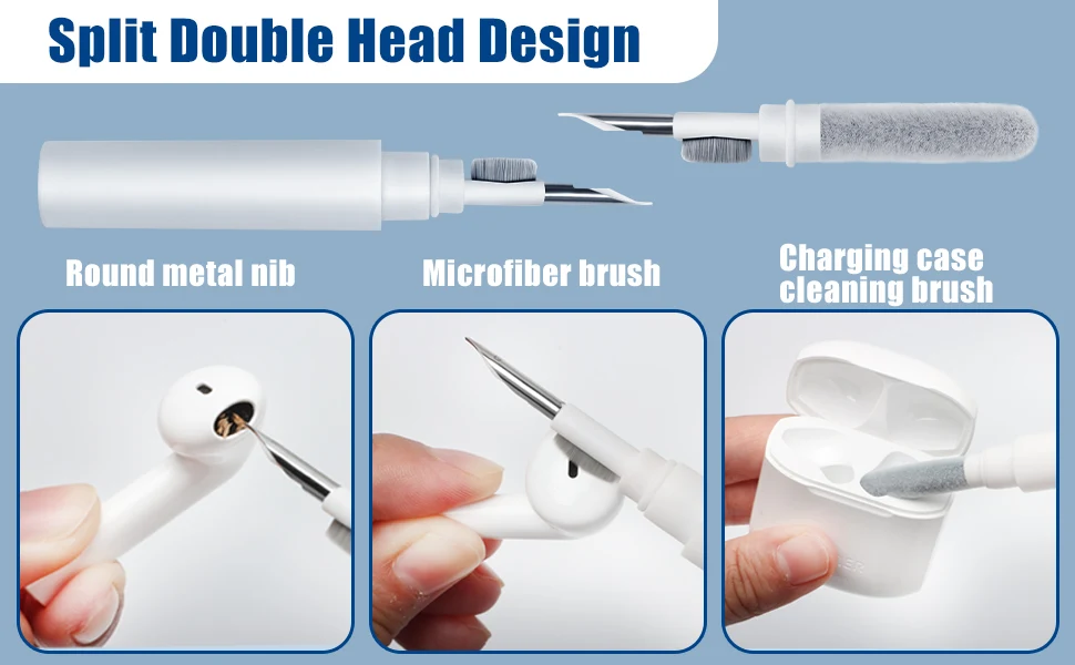 Airbuds Cleaning Pen Cleaner Kit For Phones Airpods Pro 3 In1