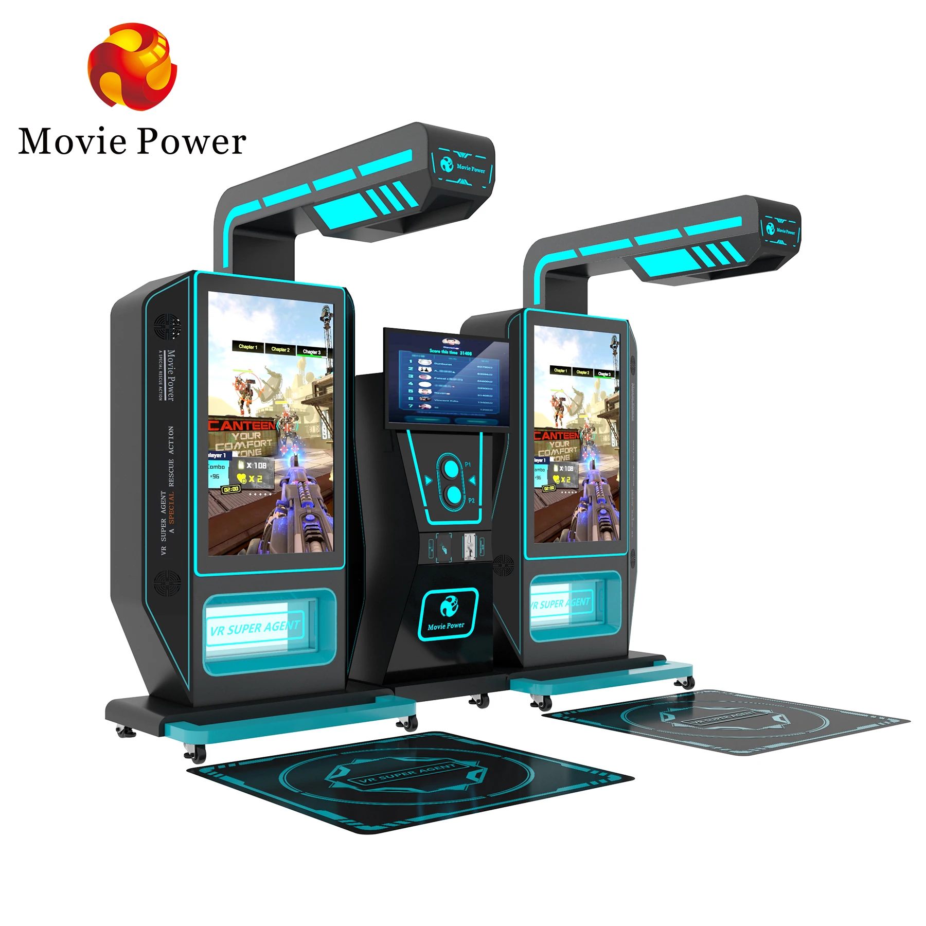 Coin Operated Games Arcade Machines 2 Multiplayers Gun Play Station Vr Super Spy for Game Center