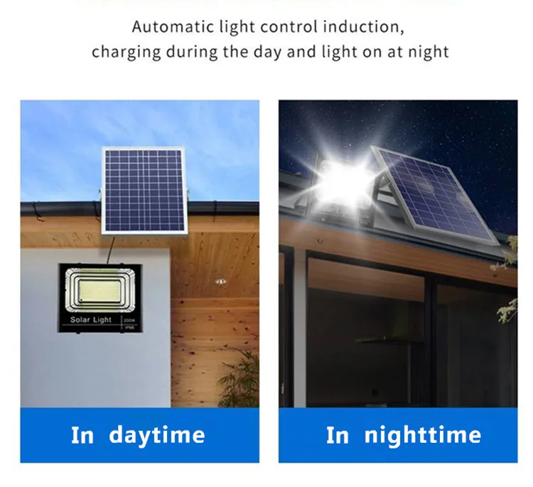 Outdoor IP66 Garden Security 25W 40W 60W 100W Solar Powered Led Flood Light