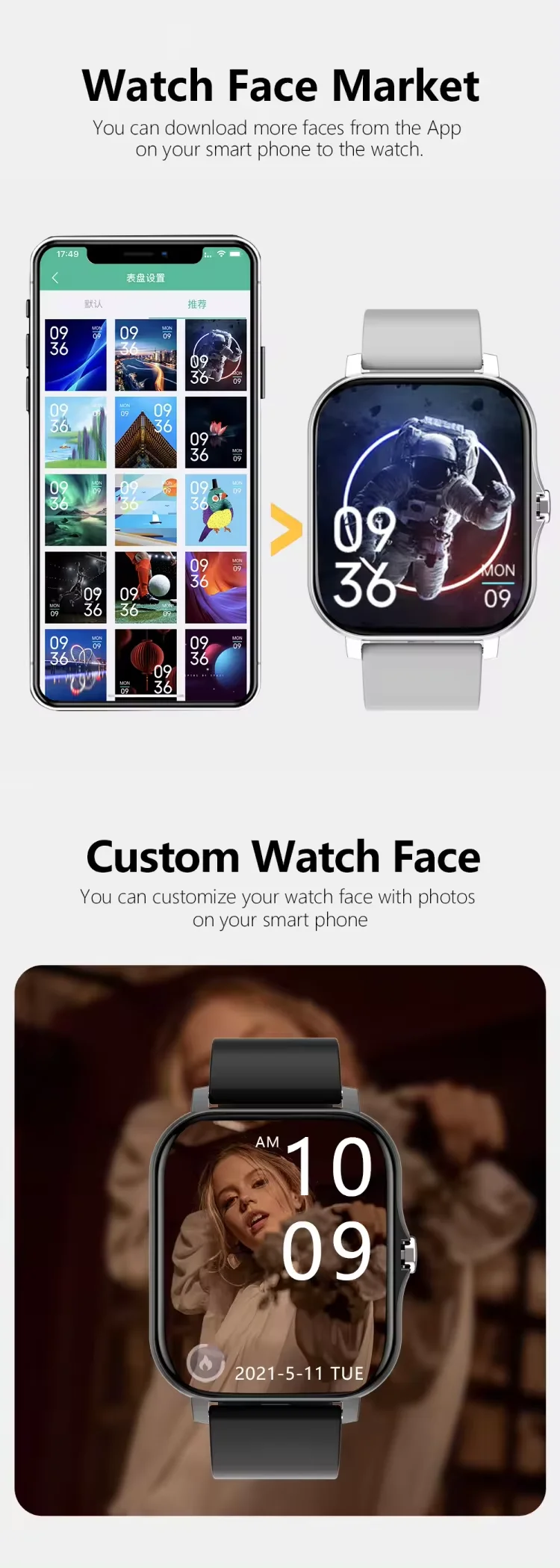 2024 New Arrival Y13 Full Screen Touch Fitness Tracker Call Online Intelligent Ios Android Sports Fashion Women Smart Watch