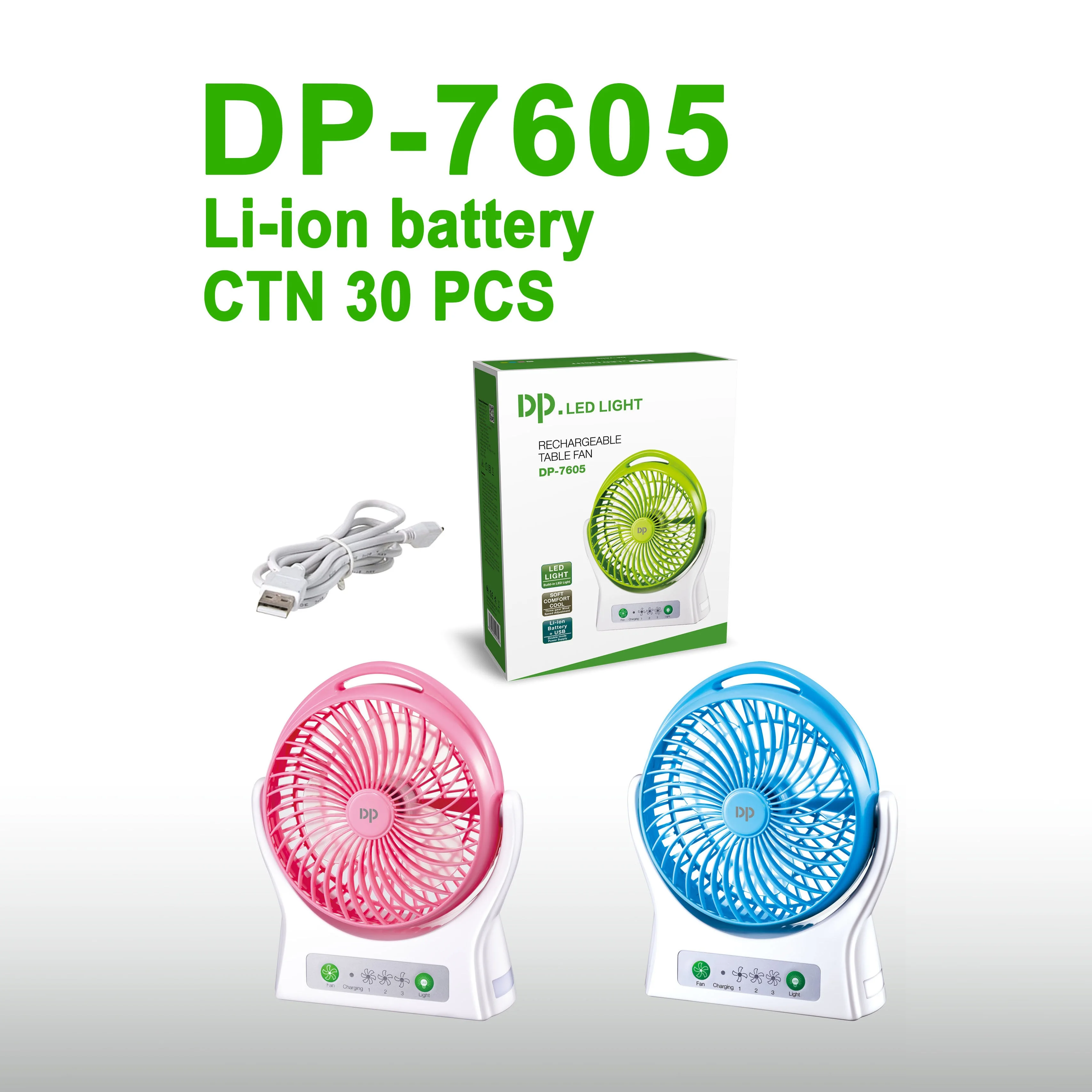 Dp7626 Ac/dc 2000mah Battery Chargeable Electronic Smart Table Usb