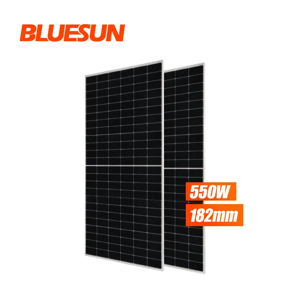 Bluesun 550Watt Solar Panels Price 375W 455W 500W 530W 550W Monocrystalline Solar Pv Power System For Home