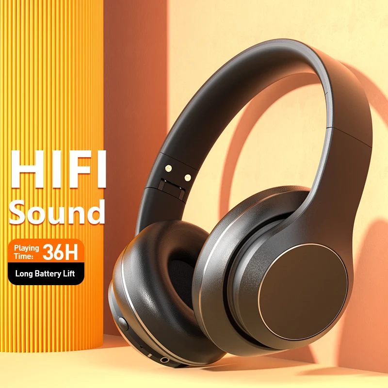 BH15 Nice Design Low Power Consumption ANC Wireless Headphones Bluetooth Earphones Build in Mic Factory Price