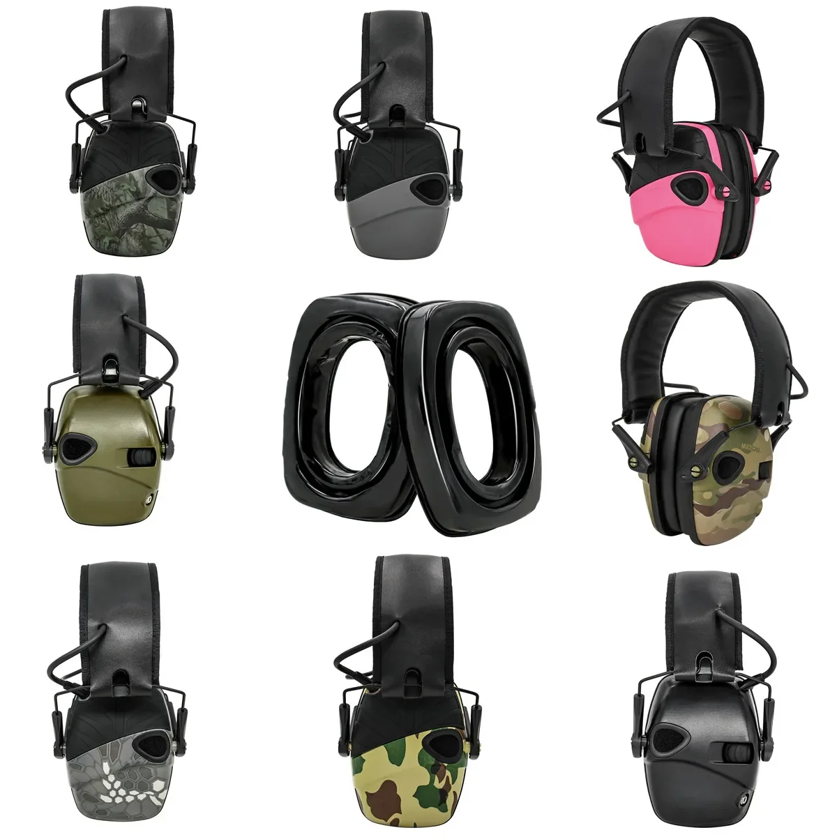 Tactical Earmuffs Replaceable Gel Ear Cushions Silicone Ear Pads