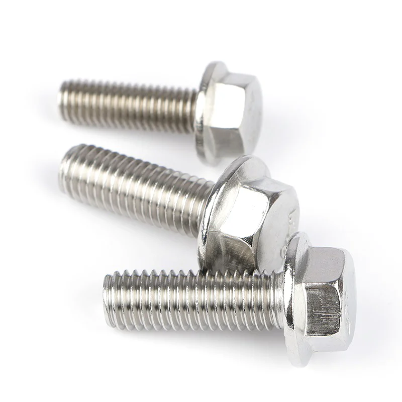 DIN6921 Bolt Manufactur Bolt and Nut Fasten Stainless Steel Hex Flange Bolt