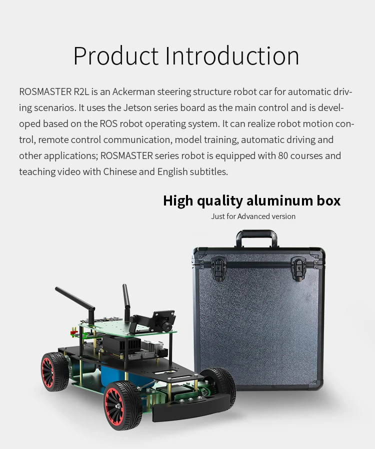 Yahboom Rosmaster R2l Ros Automatic Driving Robot Supported App Handle